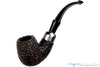 Blue Room Briar is proud to present this Peterson System Standard 314 Rusticated Bent Billiard with Nickel and P-Lip Estate Pipe