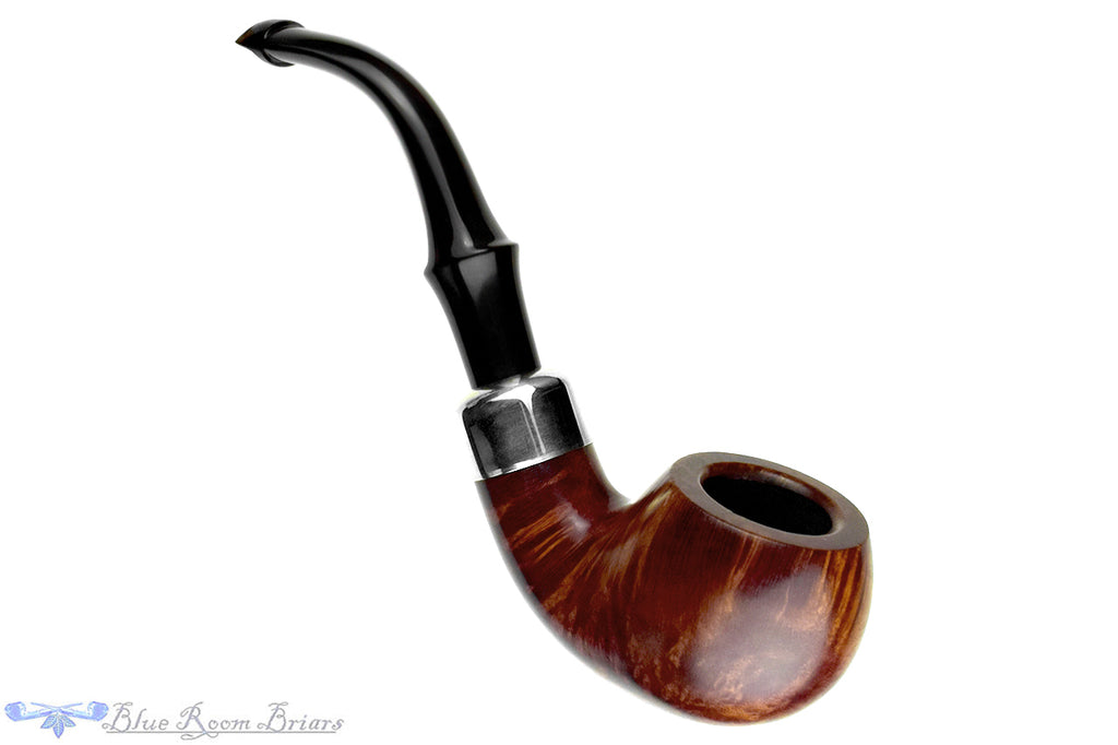 Blue Room Briars is proud to present this Person System Standard 303 Bent Apple with Nickel and P-Lip Estate Pipe