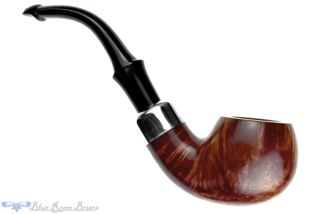 Blue Room Briars is proud to present this Person System Standard 303 Bent Apple with Nickel and P-Lip Estate Pipe
