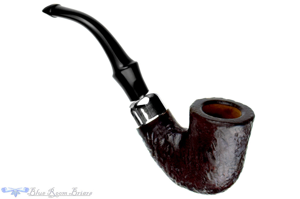 Blue Room Briar is proud to present this Peterson System Standard 305 Bent Rusticated Bell Dublin with Nickel Estate Pipe