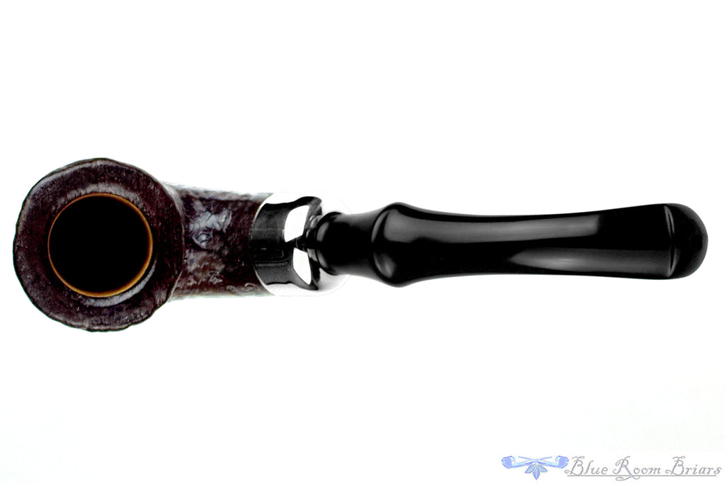 Blue Room Briar is proud to present this Peterson System Standard 305 Bent Rusticated Bell Dublin with Nickel Estate Pipe