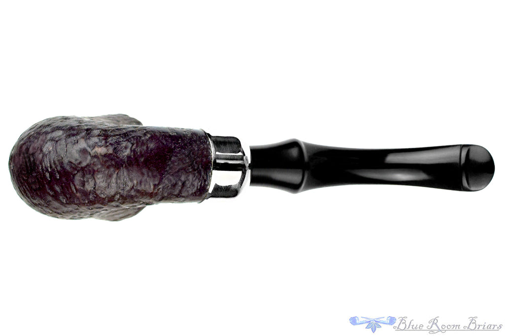 Blue Room Briar is proud to present this Peterson System Standard 305 Bent Rusticated Bell Dublin with Nickel Estate Pipe