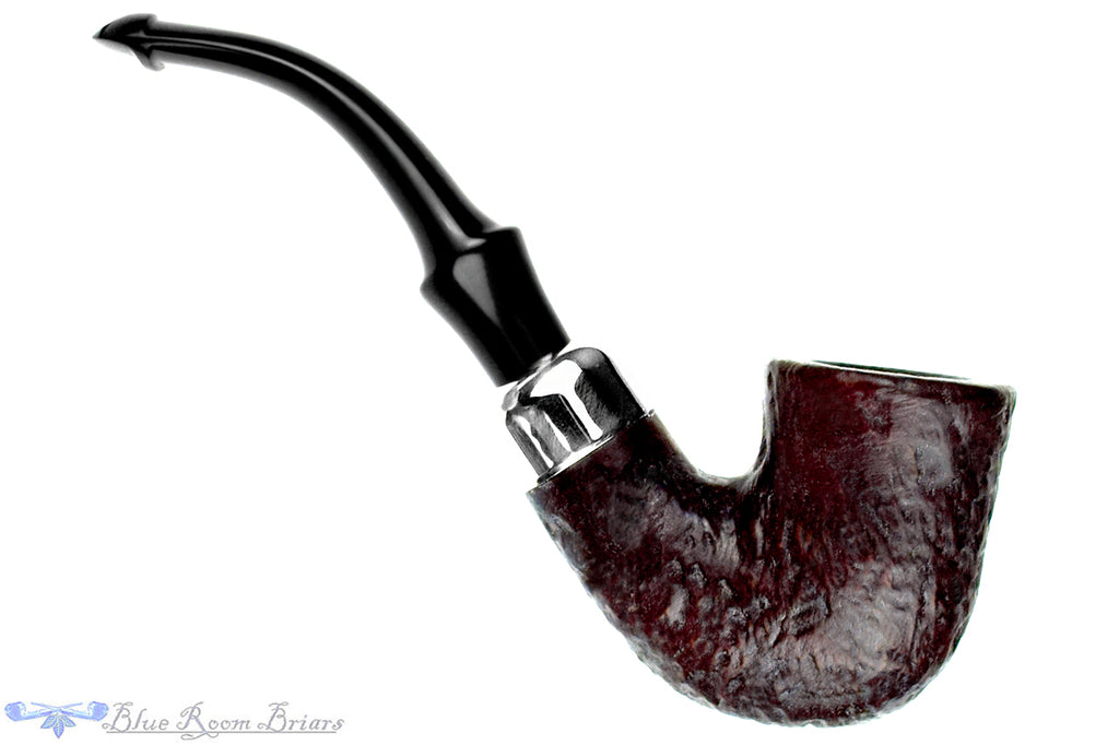 Blue Room Briar is proud to present this Peterson System Standard 305 Bent Rusticated Bell Dublin with Nickel Estate Pipe