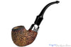Blue Room Briars is proud to present this Peterson Bent Rusticated Meerschaum Billiard with Nickel and P-Lip Estate Pipe