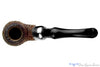 Blue Room Briars is proud to present this Peterson Bent Rusticated Meerschaum Billiard with Nickel and P-Lip Estate Pipe