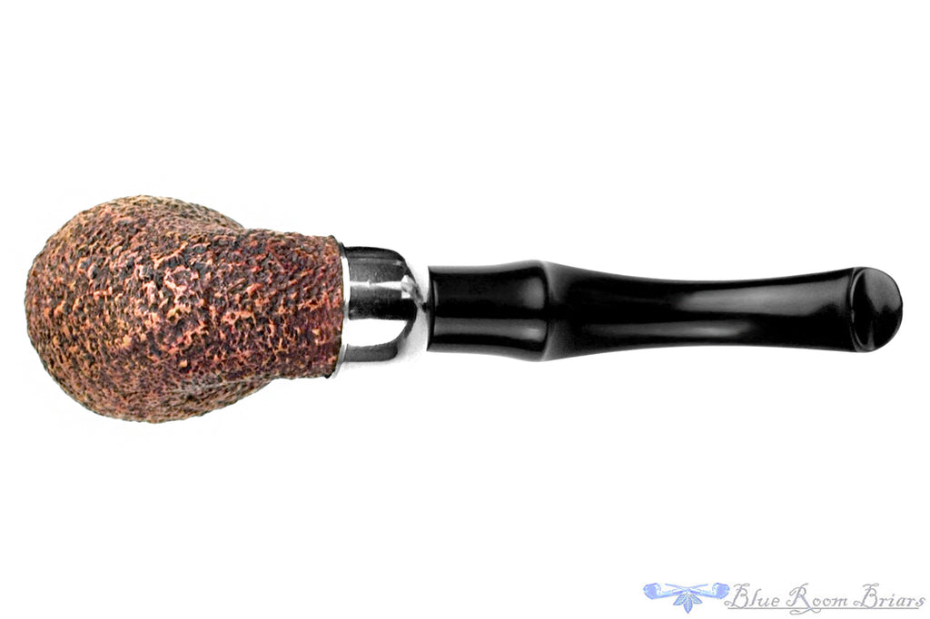 Blue Room Briars is proud to present this Peterson Bent Rusticated Meerschaum Billiard with Nickel and P-Lip Estate Pipe