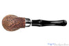 Blue Room Briars is proud to present this Peterson Bent Rusticated Meerschaum Billiard with Nickel and P-Lip Estate Pipe