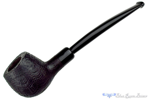 Jan Pietenpauw Rusticated Rhodesian Sitter with Warthog Tusk and Brindle Twin Bore Stem Estate Pipe