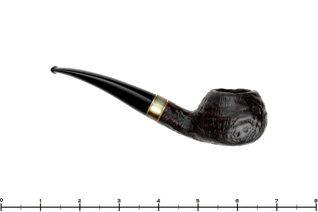 Blue Room Briars is proud to present this Brebbia Sabbiata Brass 8462 Bent Sandblast Tomato with Horn Estate Pipe