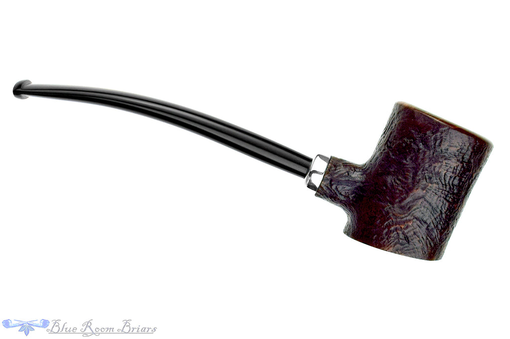 Blue Room Briars is proud to present this Jan Pietenpauw Sandblast Poker Sitter with Nickel Estate Pipe