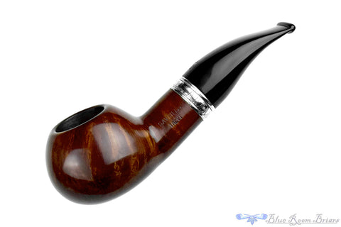 Savinelli Tortuga 804 KS Canadian (6mm Filter) with Acrylic Bowl Cap and Brass Estate Pipe