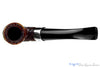 Blue Room Briar is proud to present this Peterson Donegal Rocky 338 Rusticated Bent Billiard with Nickel Estate Pipe