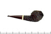 Blue Room Briars is proud to present this Jan Pietenpauw Rusticated Rhodesian Sitter with Warthog Tusk and Brindle Twin Bore Stem Estate Pipe