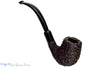 Blue Room Briars is proud to present this Jan Pietenpauw Bent Rusticated Billiard with Ebonite Ferrule and Military Mount Estate Pipe