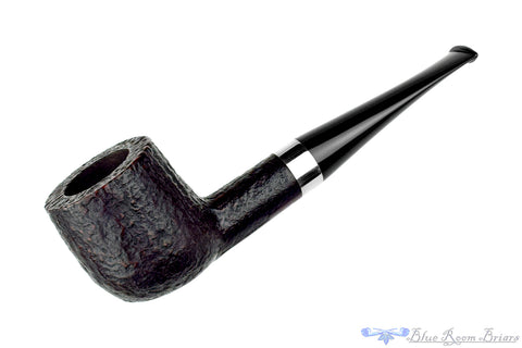 Bari Select Natural Old Briar 964 Chimney Stack Estate Pipe with Brass Repair Band