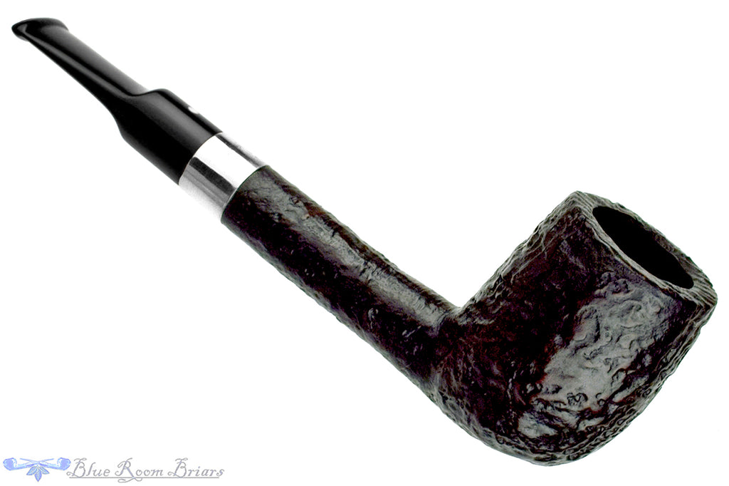 Blue Room Briars is proud to present this Dunhill Shell Briar 40 (1966 Make) Sandblast Lovat with Silver Repair Band Estate Pipe