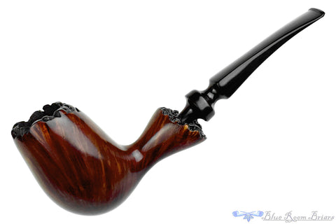 Hilson Bolero 211 Bent Partial Sandblast Tall Acorn Estate Pipe