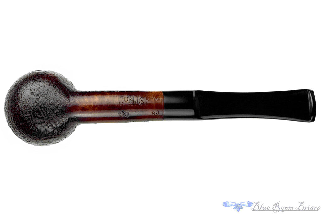 Blue Room Briar is proud to present this Orlik London Made Sandblast Billiard Estate pipe