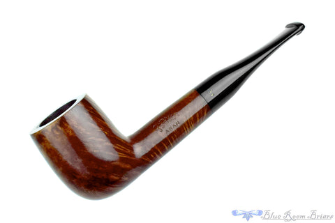 Savinelli Lolita 03 Bent Rusticated Pear (6mm Filter) with Oval Shank and Brass Estate Pipe