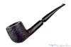 Blue Room Briars is proud to present this Danish Bent Sandblast Pot Sitter with Ebonite Ferrule Estate Pipe