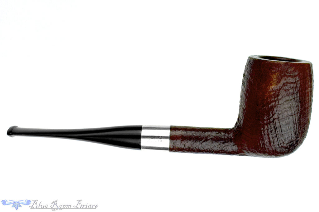 Blue Room Briar is proud to present this Savinelli Silver 702 Sandblast Billiard Estate Pipe