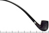 Blue Room Briars is proud to present this Bent Brush Carved Churchwarden with Repair Band Estate Pipe