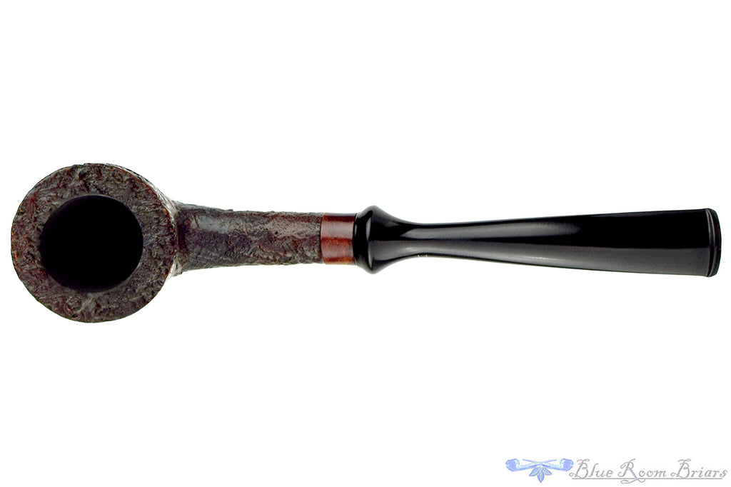 Hansen 1658 1/4 Bent Partial Blast Tomahawk Estate Pipe