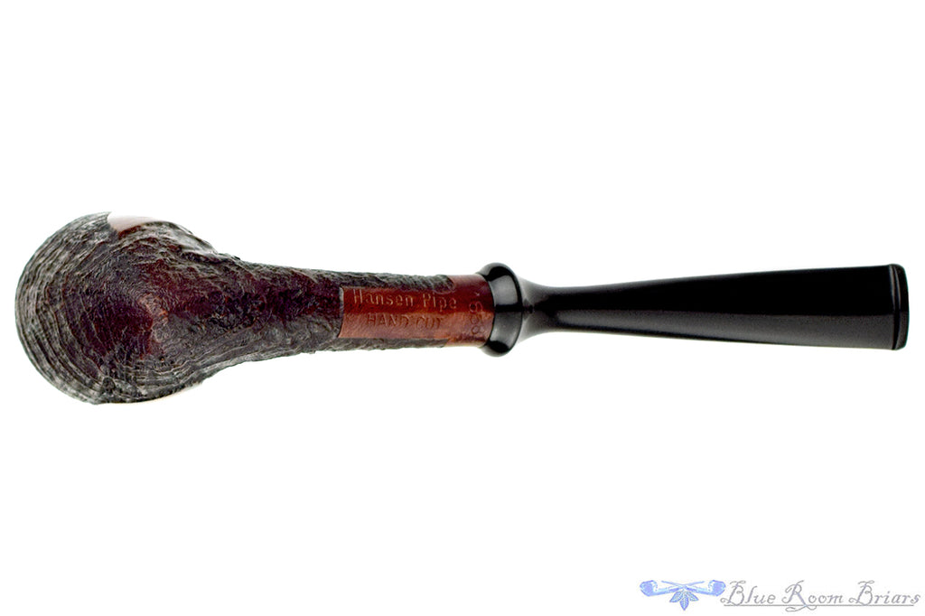 Hansen 1658 1/4 Bent Partial Blast Tomahawk Estate Pipe