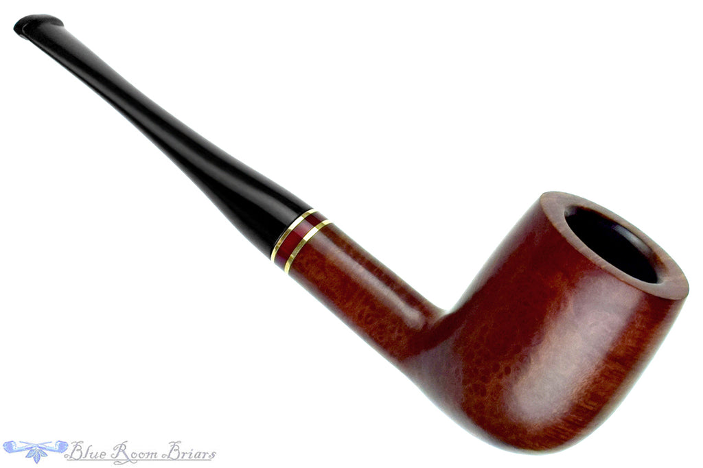 Blue Room Briar is proud to present this White Star (Georg Jensen) Toscana 853 Billiard with Brass and Acrylic Estate Pipe