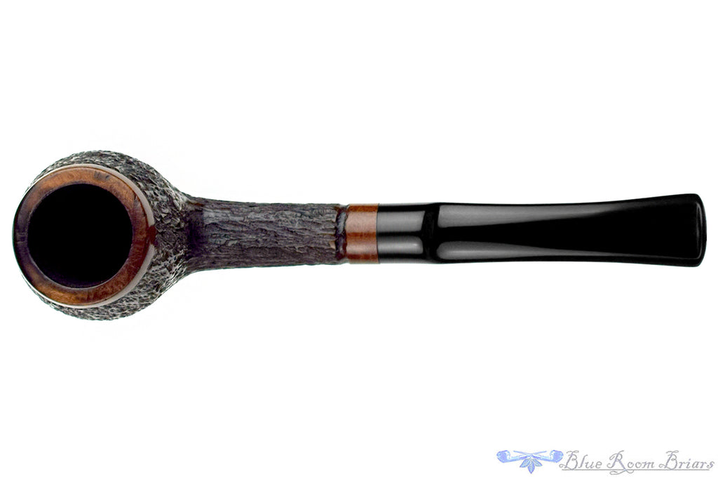 Blue Room Briar is proud to present this Old Briar SIA Partial Rusticated Bent Egg Estate Pipe