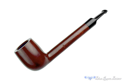 Savinelli Lolita 03 Bent Rusticated Pear (6mm Filter) with Oval Shank and Brass Estate Pipe