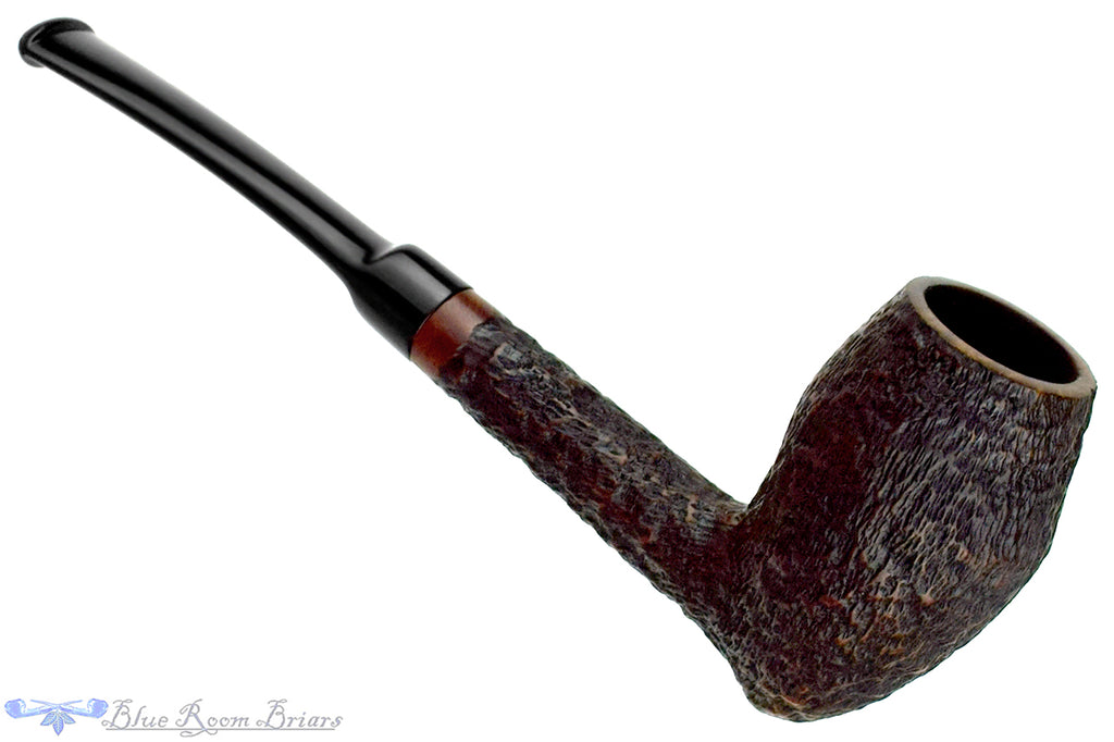 Blue Room Briars is proud to present this Kriswell Golden Clipper 1284 Bent Rusticated Tall Rhodesian Estate Pipe
