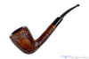 Blue Room Briar is proud to present this York De Luxe 1526 Bent Partial Rusticated Oval Shank Dublin Estate Pipe