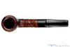 Blue Room Briar is proud to present this York De Luxe 1526 Bent Partial Rusticated Oval Shank Dublin Estate Pipe