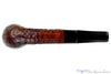 Blue Room Briar is proud to present this York De Luxe 1526 Bent Partial Rusticated Oval Shank Dublin Estate Pipe