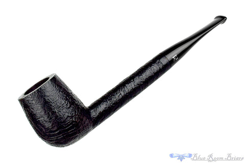 Savinelli Lolita 03 Bent Rusticated Pear (6mm Filter) with Oval Shank and Brass Estate Pipe