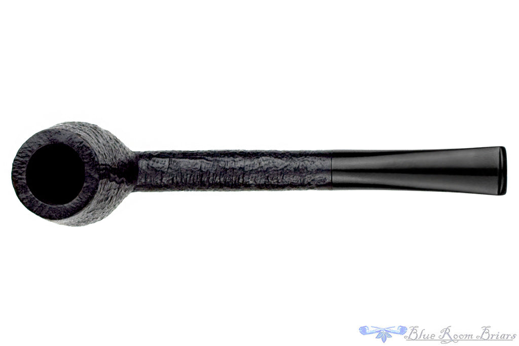 Blue Room Briars is proud to present this Black Jewel Pipcenter 4 Sandblast Billiard Sitter Estate Pipe