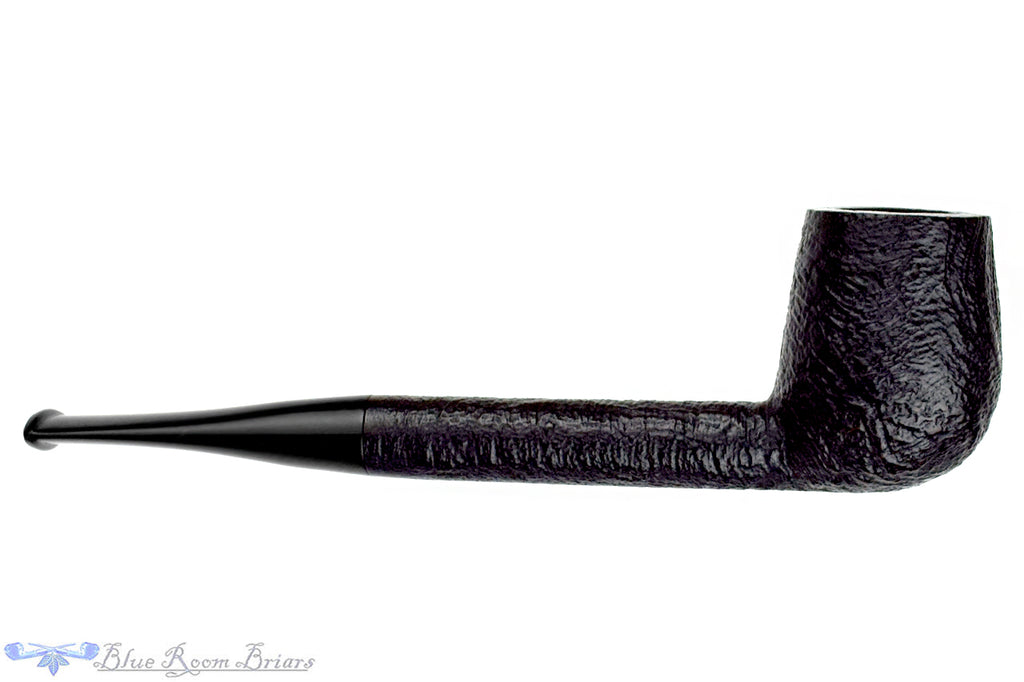 Blue Room Briars is proud to present this Black Jewel Pipcenter 4 Sandblast Billiard Sitter Estate Pipe