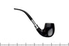 Blue Room Briars is proud to present this Brebbia Gala Night First 982 Bent Dress Black Billiard with Nickle Spigot Estate Pipe