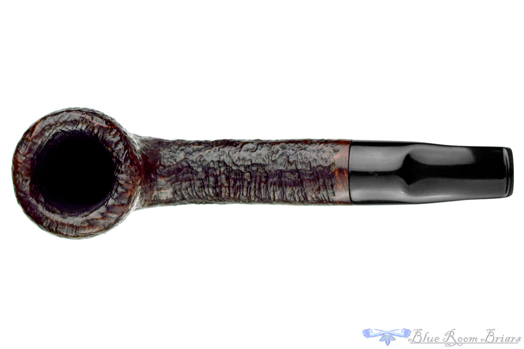 Blue Room Briars is proud to present this Willbo 77 Bent Sandblast Dublin with Oval Shank Estate Pipe