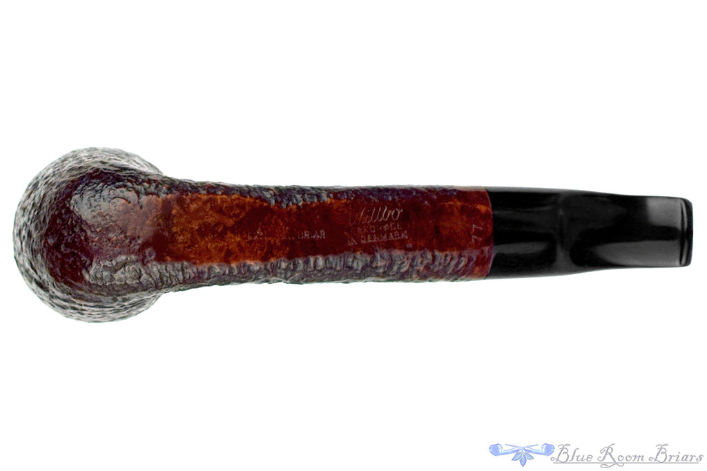 Blue Room Briars is proud to present this Willbo 77 Bent Sandblast Dublin with Oval Shank Estate Pipe