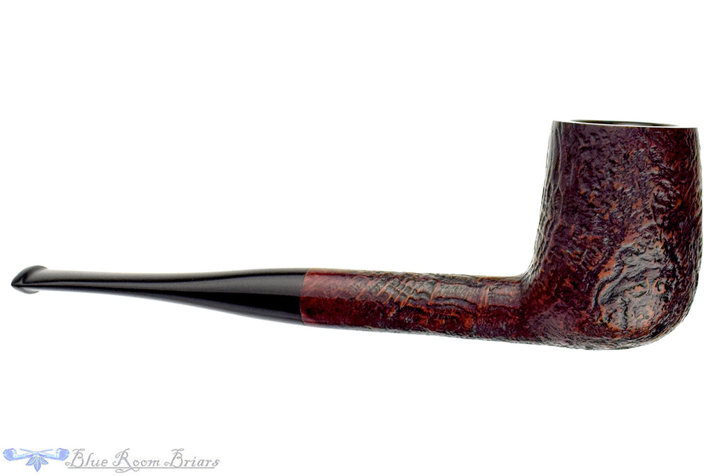 Blue Room Briars is proud to present this Danish Sand (Georg Jensen) 20 Sandblast Billiard Sitter Estate Pipe