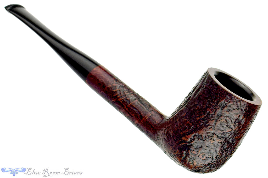Blue Room Briars is proud to present this Danish Sand (Georg Jensen) 20 Sandblast Billiard Sitter Estate Pipe