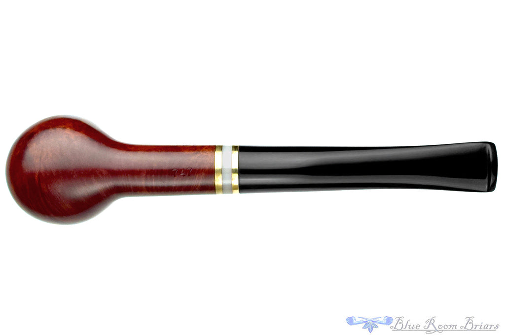 Blue Room Briar is proud to present this Eton 747 Billiard with Brass and Acrylic Estate Pipe