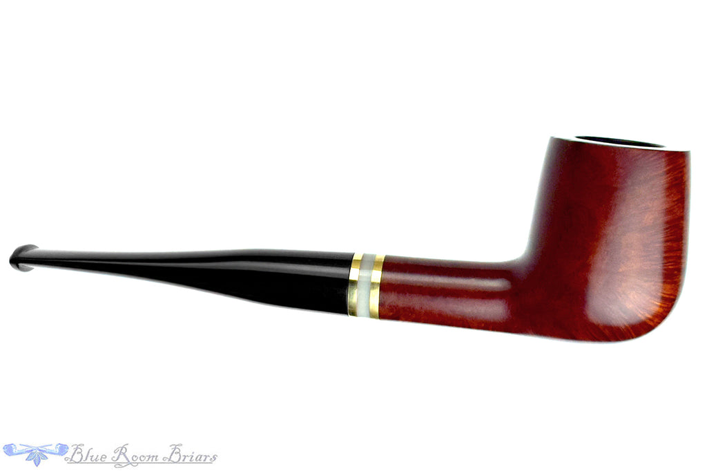 Blue Room Briar is proud to present this Eton 747 Billiard with Brass and Acrylic Estate Pipe