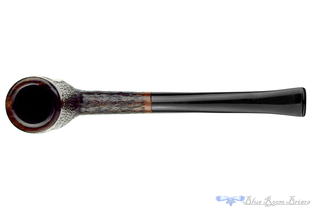 Blue Room Briars is proud to present this Dunham De Luxe 366 Partial Rusticated Billiard Estate Pipe