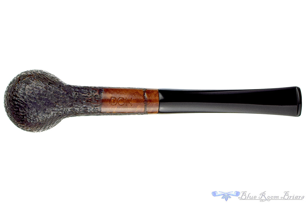Don Rusticated Billiard Estate Pipe with Replacement Stem
