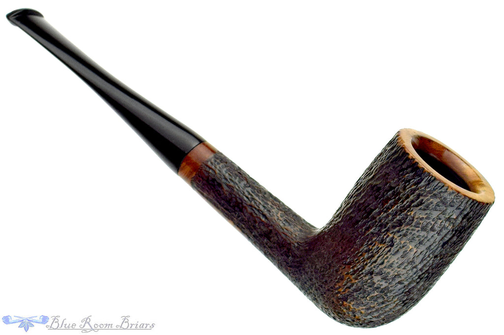 Don Rusticated Billiard Estate Pipe with Replacement Stem
