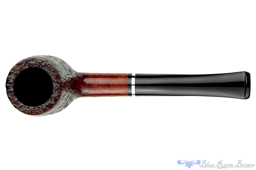 Blue Room Briars is proud to present this Georg Jensen 1988 Partial Blast Billiard with Silver Estate Pipe