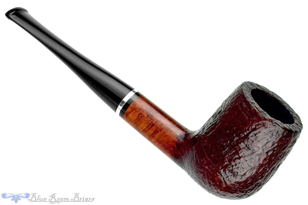 Blue Room Briars is proud to present this Georg Jensen 1988 Partial Blast Billiard with Silver Estate Pipe
